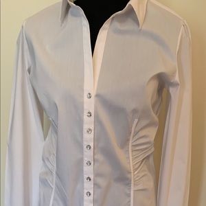 New York & Co white button down shirt